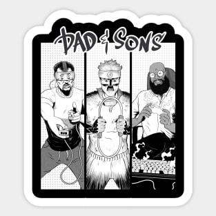 Dad Select! - Black & White Version Sticker